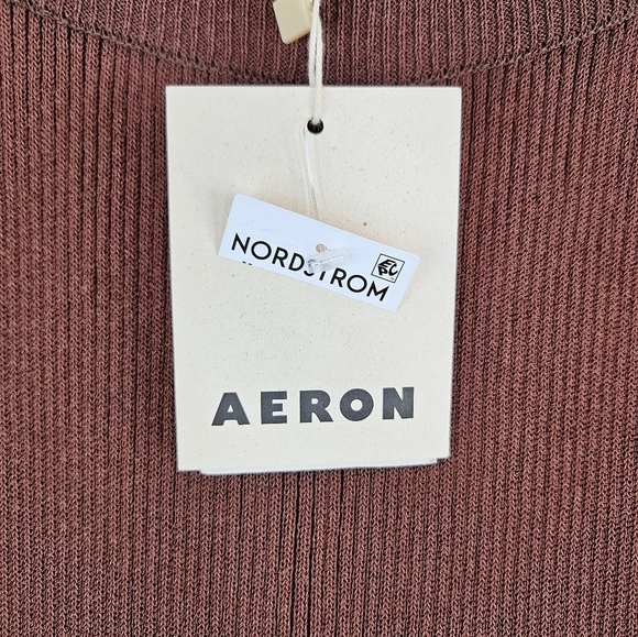Aeron Womens Egon Brown/Rust Ribbed Knit Flare Pants Sz M Casual Comfort Cozy - Picture 11 of 13